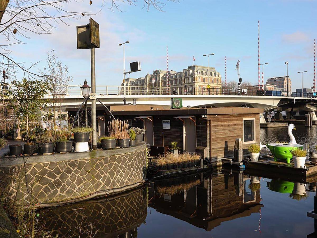 Houseboat Little Amstel in Amsterdam Oud-Zuid, Nederlandse kust