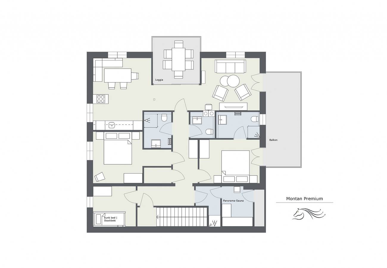 Ganze Wohnung, Ferienwohnung für 8 Personen mit Sauna in Sankt Gallenkirch (Stadt), Sankt Gallenkirch