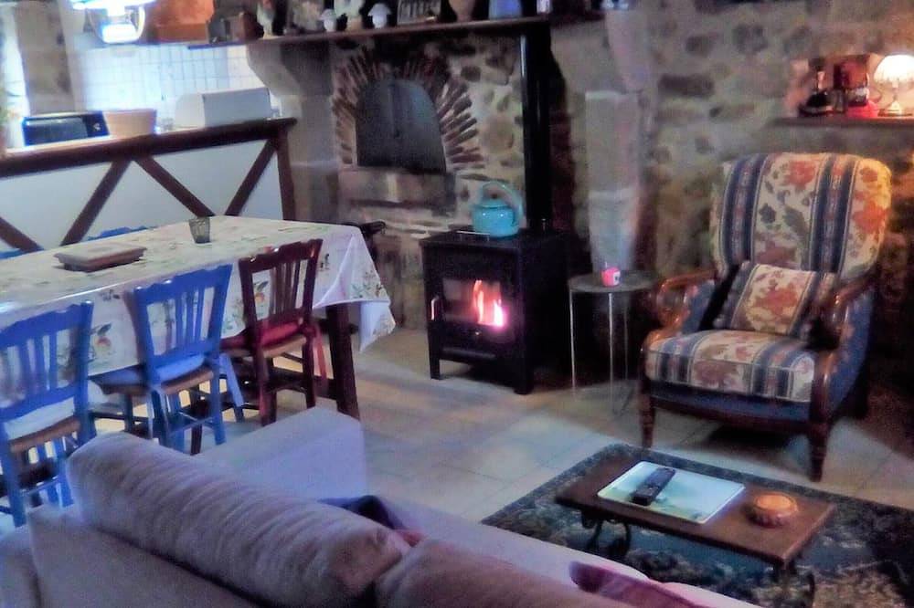 Charming Restored Farmhouse with Pond View, Bbq, Play Area, and Fishing Included in Bourbon-l'Archambault, Allier