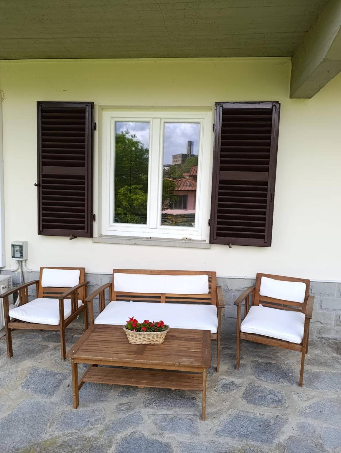 Ferienhaus 'Tramonto sul Castello di Poppi' mit Bergblick, Garten und Wlan in Poppi, Casentino