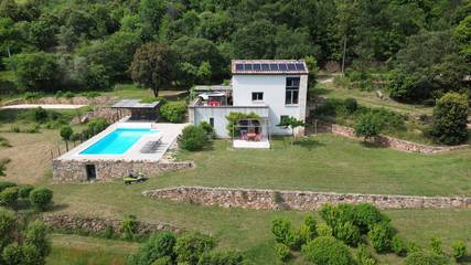 Villa pour 10 Personnes dans Saint-Pierre-Saint-Jean, Parc national des Cévennes, Photo 1