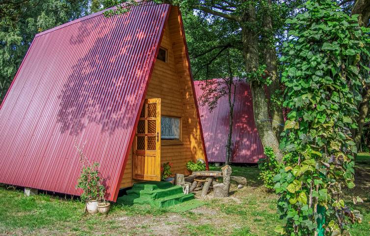 Ferienhaus für 4 Personen, mit Terrasse in Granica Łazy