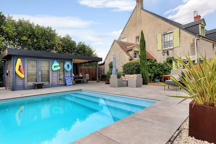 Gîte pour 9 personnes, avec Jardin