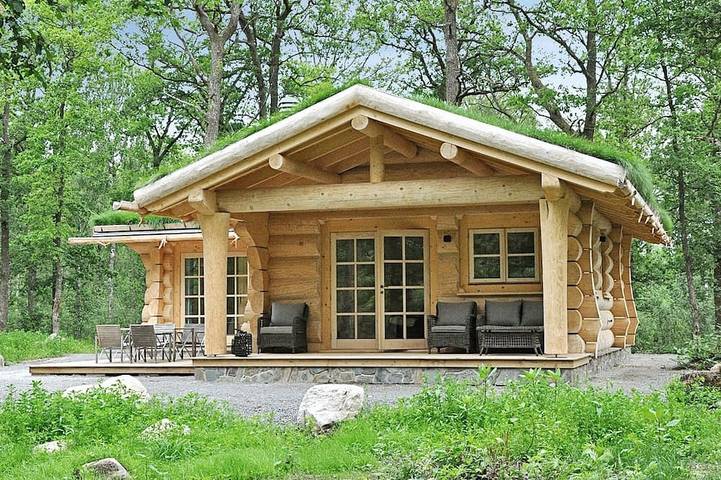 Blockhütte für 6 Personen, mit Terrasse - 1
