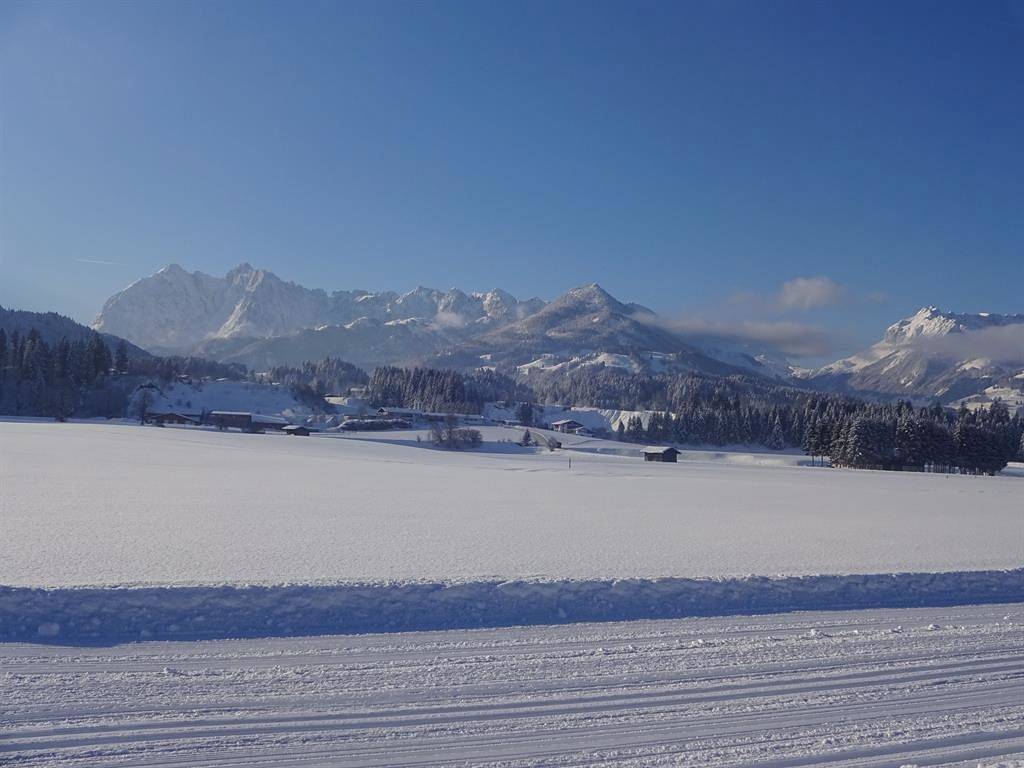 Entire holiday apartment, Studio "Unterberg"-Wohn-Schlafraum/Du/Wc,Erker in Kössen, Kaiserwinkl