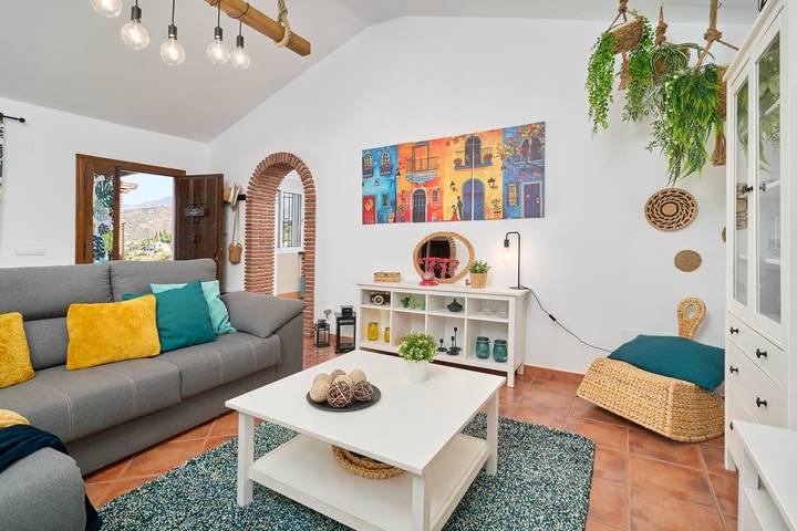 Villa „El Rincón de Esther“ mit Meerblick, WLAN und Klimaanlage in Málaga Provinz