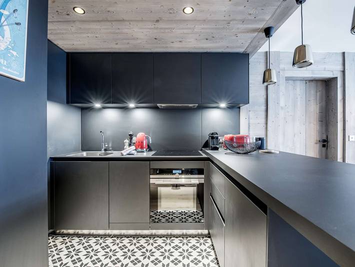 Ganze Wohnung, Zentrales Courchevel 1550 Apartment, 6/7 Pers, Wi-Fi, Parkplatz, Spa-Zugang in Saint-Bon-Tarentaise, Vanoise-Massiv