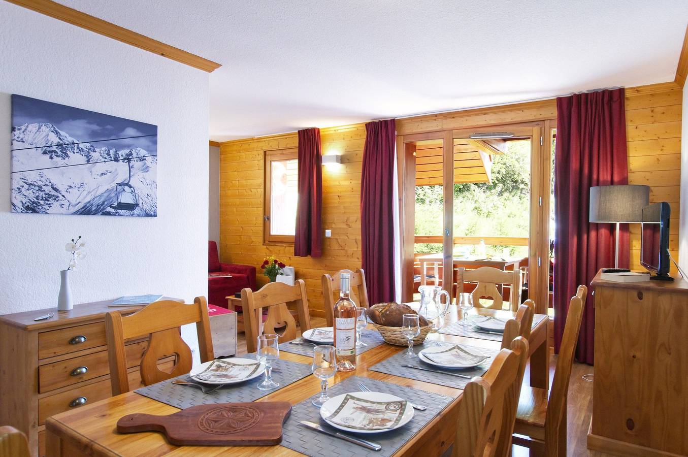 Appartement entier, Appartement de vacances pour 8 personnes avec balcon in Valloire, Région de Saint-Jean-de-Maurienne