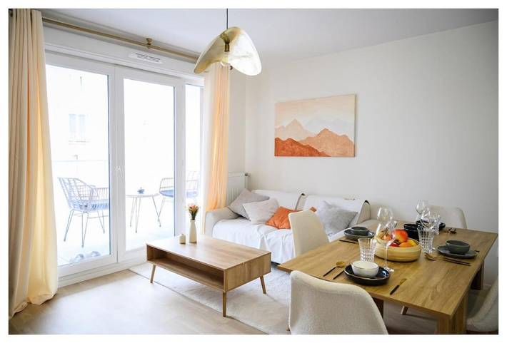 Gîte pour 6 personnes, avec balcon à Romainville - 3