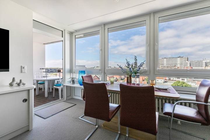 Ganze Wohnung, Apartment 'Sparkassenhaus' mit Meerblick, privater Terrasse und Wlan in Westerland, Sylt (Gemeinde)
