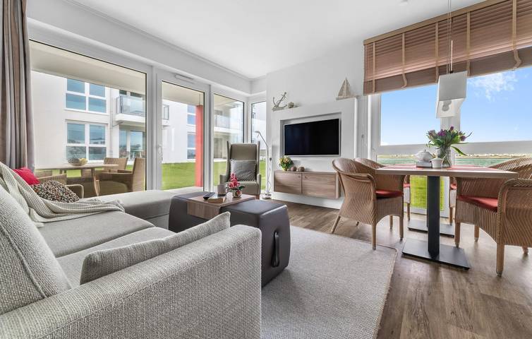 Ferienwohnung für 4 Personen, mit Terrasse und Sauna in Olpenitz