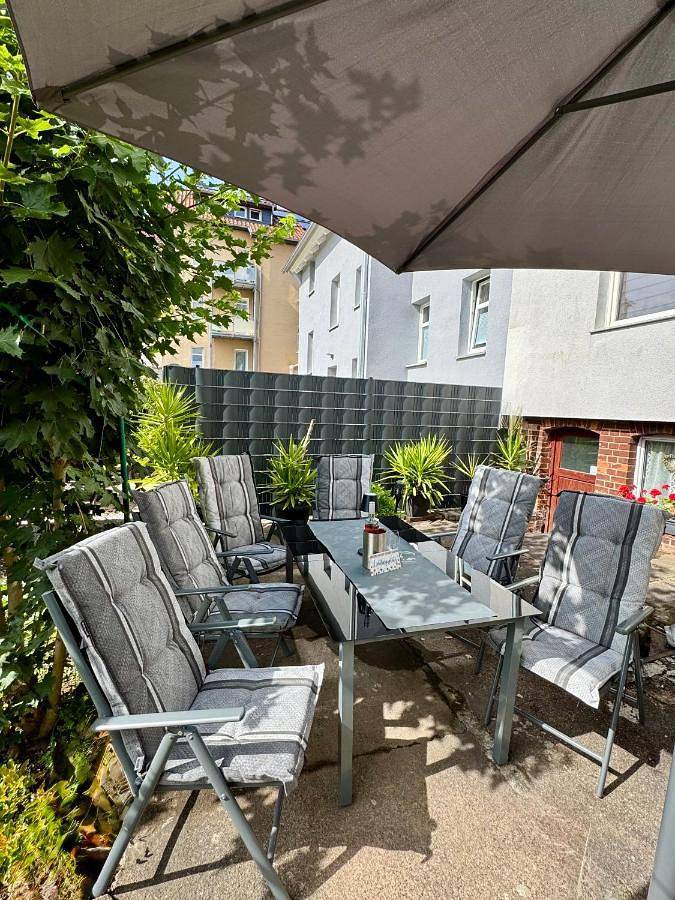 Ferienwohnung für 4 Personen, mit Terrasse und Garten sowie Ausblick