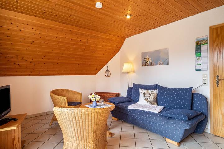 Ganze Wohnung, Ferienwohnung Hahn am Bodensee mit Wlan, Balkon & Garten in Weißensberg, Bayerisch Schwaben