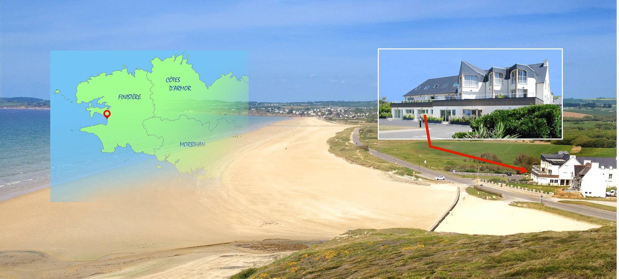 Appartement entier, Rosa Gaelica - Appt face à la plage in Plomodiern, Région de Châteaulin