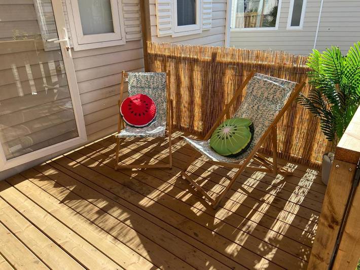 Camping pour 6 personnes, avec terrasse et piscine dans Plage de l'Espiguette - 3