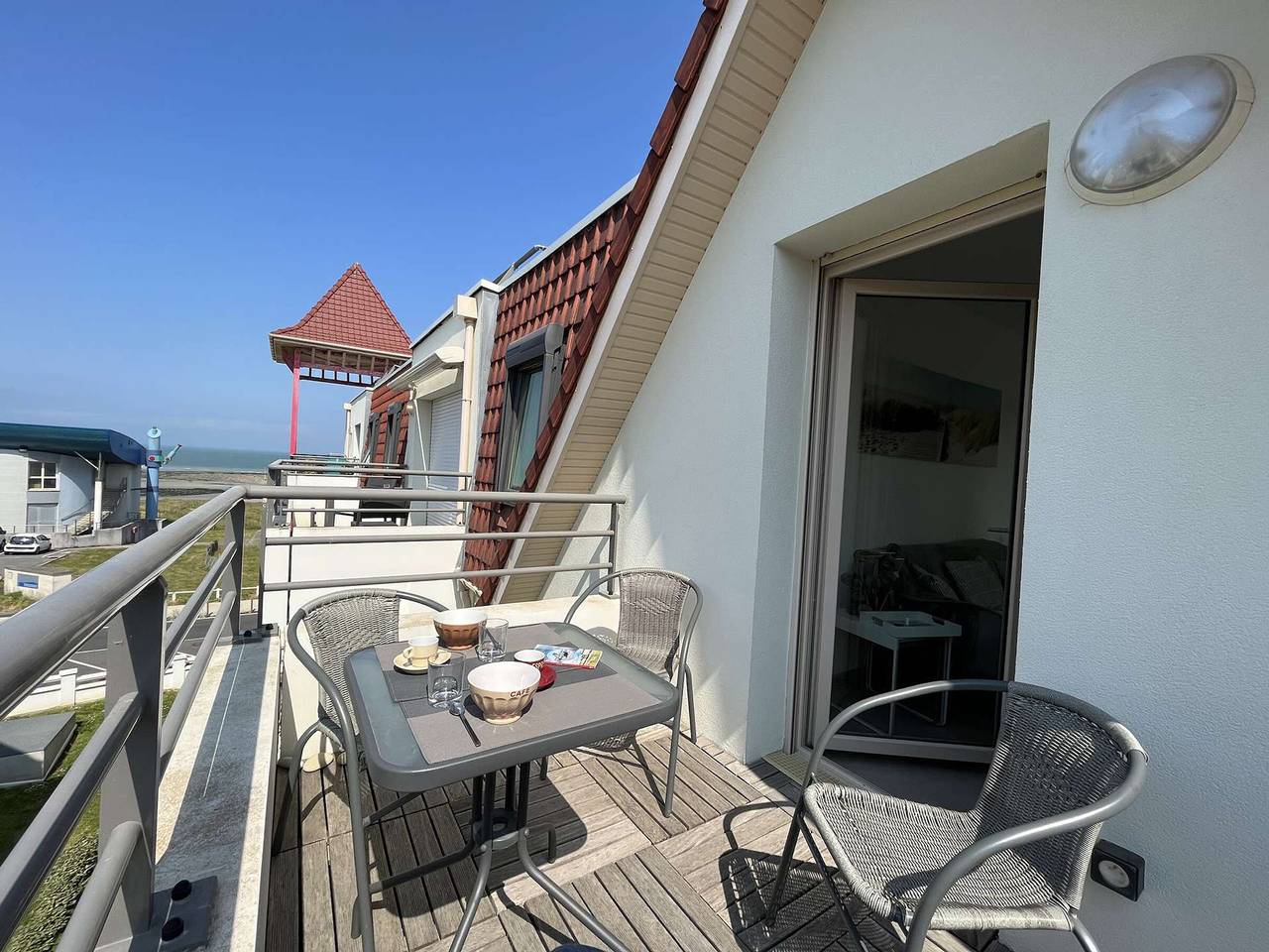Ganze Wohnung, Helle 2-Zimmer-Wohnung in Wimereux, strandnah, mit Garage und Wlan in Wimereux, Boulogne-sur-Mer und Umgebung