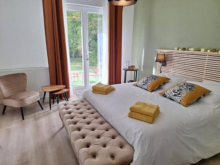 Chambre d’hôte pour 2 personnes, avec Terrasse et Jardin