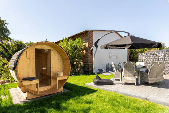 Ferienhaus für 6 Personen, mit Terrasse und Garten sowie Sauna in Klausdorf