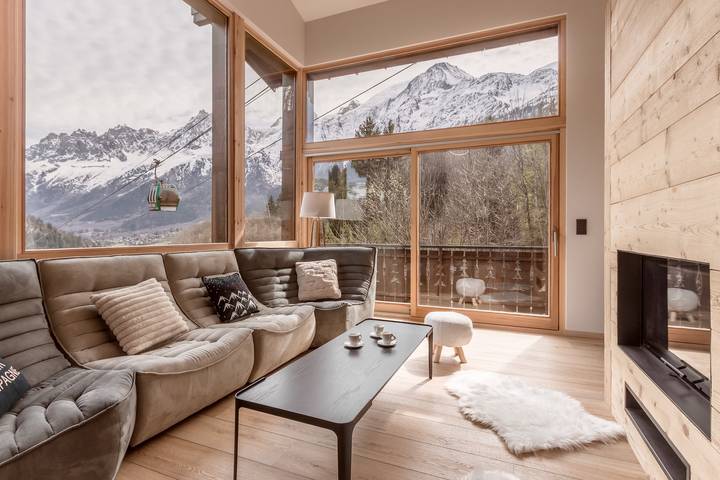 Chalet voor 10 personen, with tuin and sauna as well as terras in Les Houches