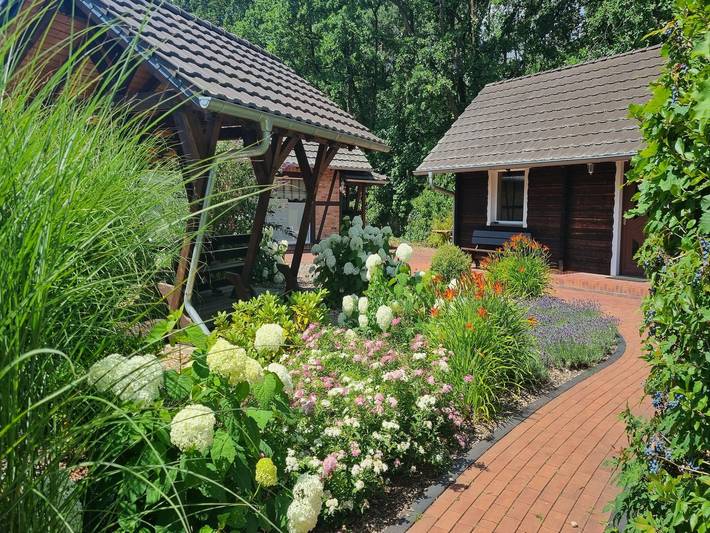 Ferienhaus für 4 Personen, mit Terrasse und Sauna in Schlepzig