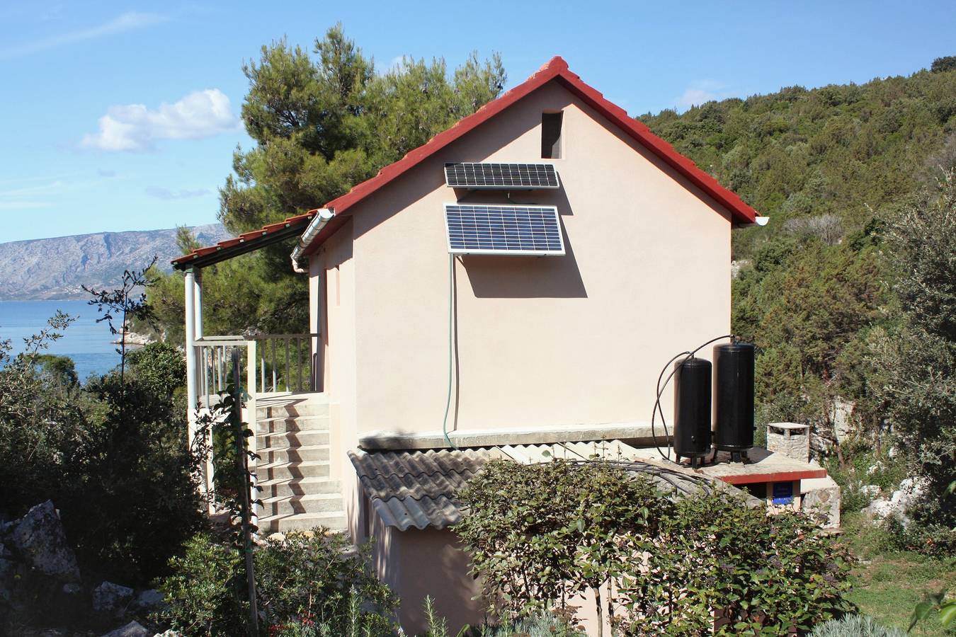 Ganze Wohnung, 1-Zimmer-Ferienwohnung am Strand Bucht Tatinja, Hvar A-5729-b in Stari Grad, Hvar
