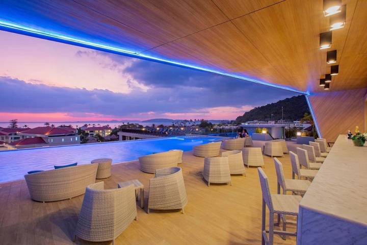 Hôtel pour 2 personnes, avec piscine et jacuzzi ainsi que sauna et balcon à Ao Nang Beach - 4