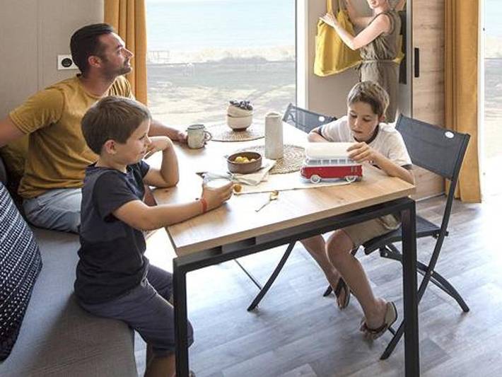 Camping Bleu Mer - Mobilheim 4 personen - Malaga Duo Grand Confort in Saint-Georges-de-Didonne, Côte de Beauté