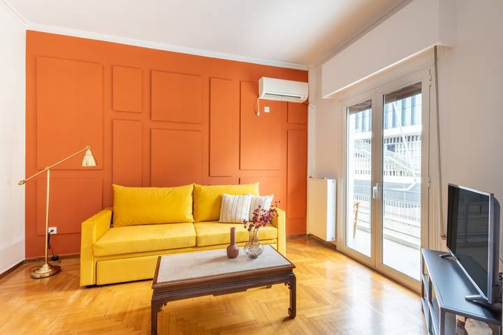 Apartamento entero, Spacious High-Ceiling 2Br by Acropolis Museum in Sección central de Atenas, Atenas