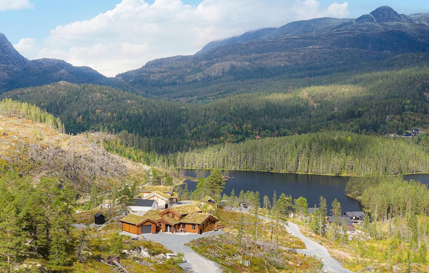 Ferienhaus für 10 Personen mit Ausblick in Hjartdal