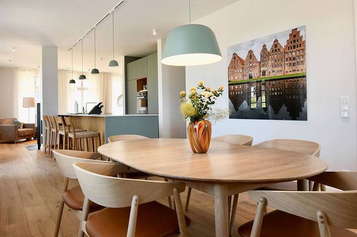 Ferienwohnung für 4 Personen, mit Terrasse und Garten sowie Pool und Sauna, mit Haustier in Rosenhagen