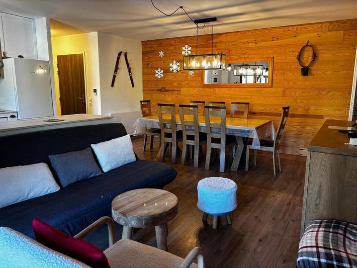 Chalet pour 8 personnes, avec vue et balcon dans La Mongie