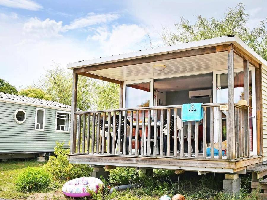 Camping La Prairie - Mobile home 4 persons - Mobil-Home Safari Classic 3 Rooms 4 People Air-conditioned + Tv in Le Muy, Draguignan region