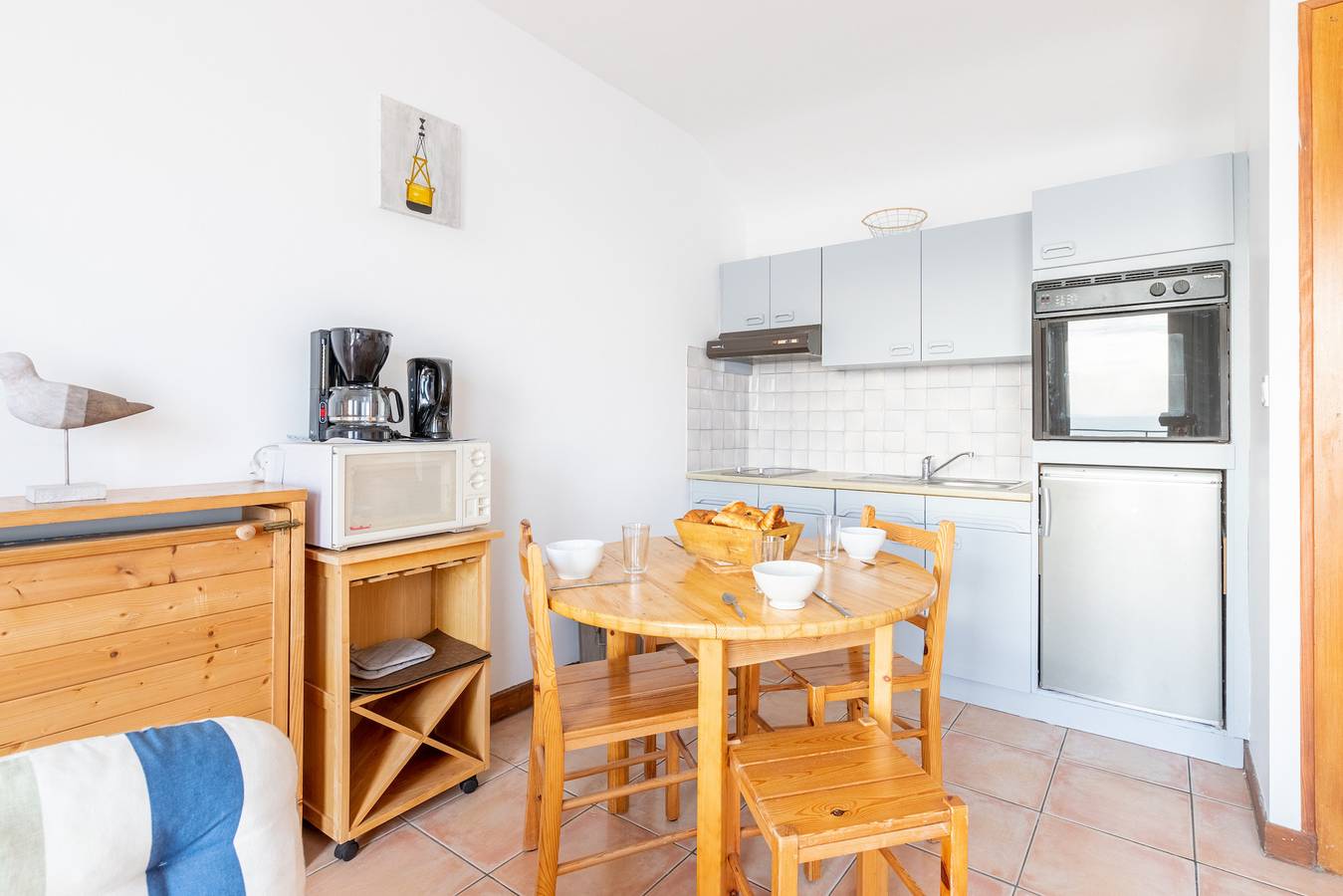 Estudio entero, Estudio con gran terraza y vistas al mar para 3  in Pléneuf-Val-André, Côte d’Émeraude