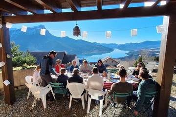 Gîte pour 20 personnes à Puy-Sanières