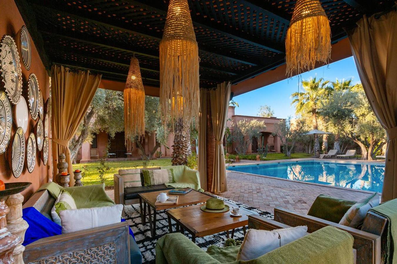 Villa für 18 Personen mit Balkon/Terrasse in Alouidane, Region Marrakesch-Tensift-El Haouz