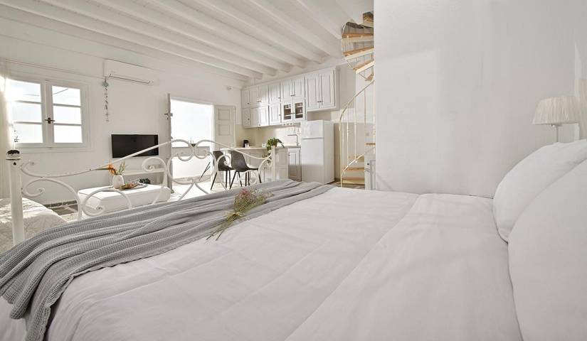 Ganze Wohnung, Apartment 'Casa D'irene Mykonian Residence' mit Meerblick, Wlan und Klimaanlage in Mykonos