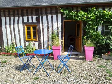 Chambre d’hôte pour 2 personnes, avec jardin, animaux acceptés en Seine-Maritime