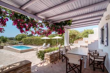 Ferienhaus für 8 Personen, mit Kinderpool und Garten auf Paros