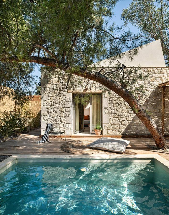Ferienhaus für 2 Personen, mit Terrasse und Garten