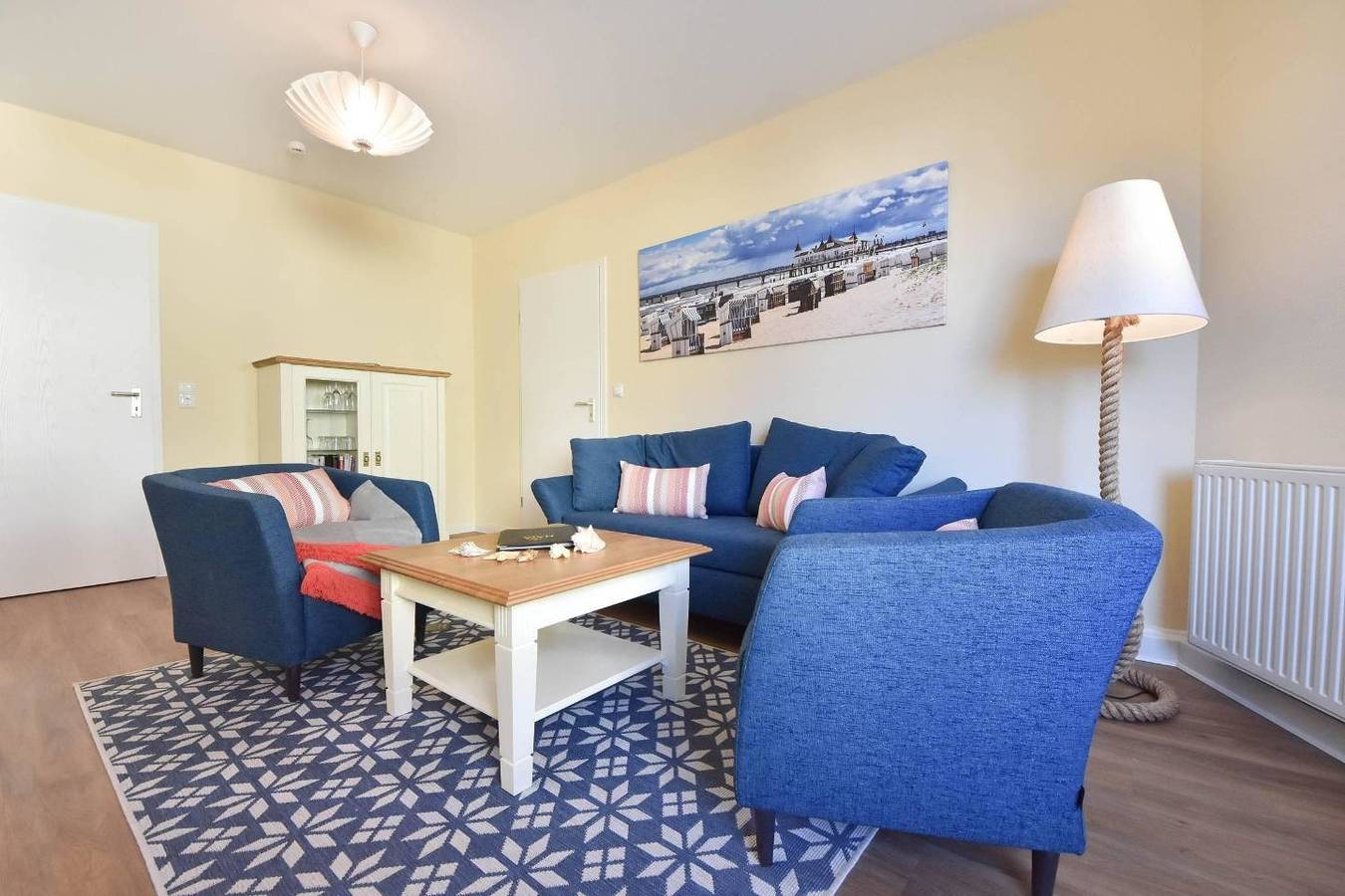 Appartement entier, Haus am Wilhelmsberg Wohnung 20 - strandnahe maritim eingerichtete Ferienwohnung in Drei Kaiserbäder, Heringsdorf