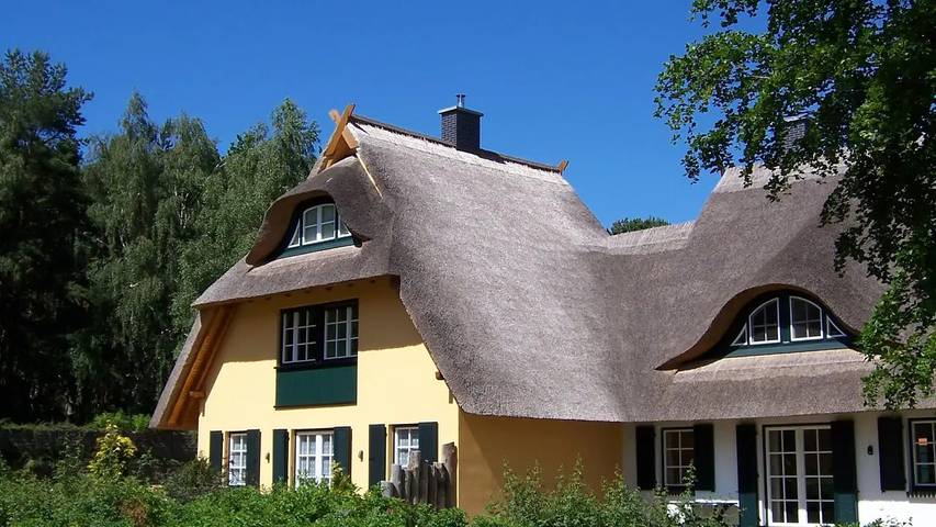 Ferienhaus für 7 Personen, mit Balkon und Pool sowie Sauna in Dierhagen