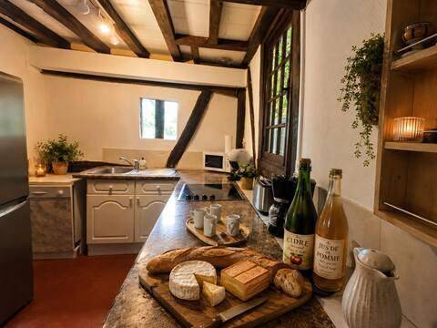 Gîte pour 4 personnes, avec terrasse ainsi que jardin et vue, animaux acceptés à Saint-Philbert-des-Champs - 4
