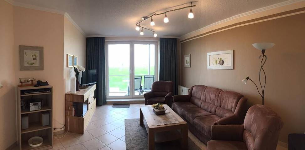 Ferienwohnung mit Meerblick für 2 Personen, mit Balkon in Ostfriesland