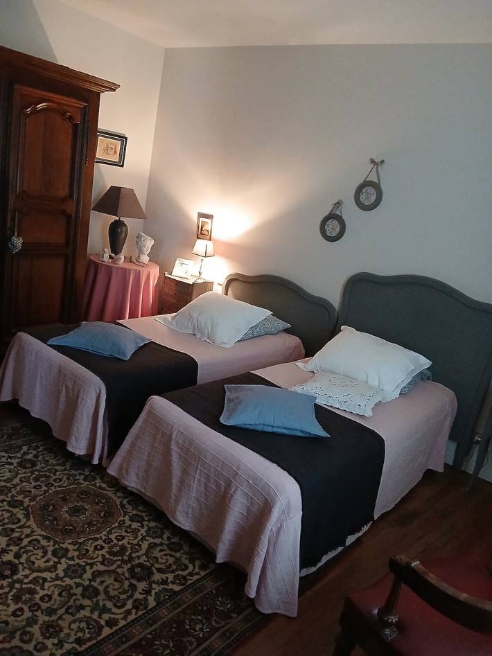 Chambre d'hôtes 'Hortensia 4p' avec jardin commun et Wi-Fi in Saint-Aignan, Région de Romorantin-Lanthenay