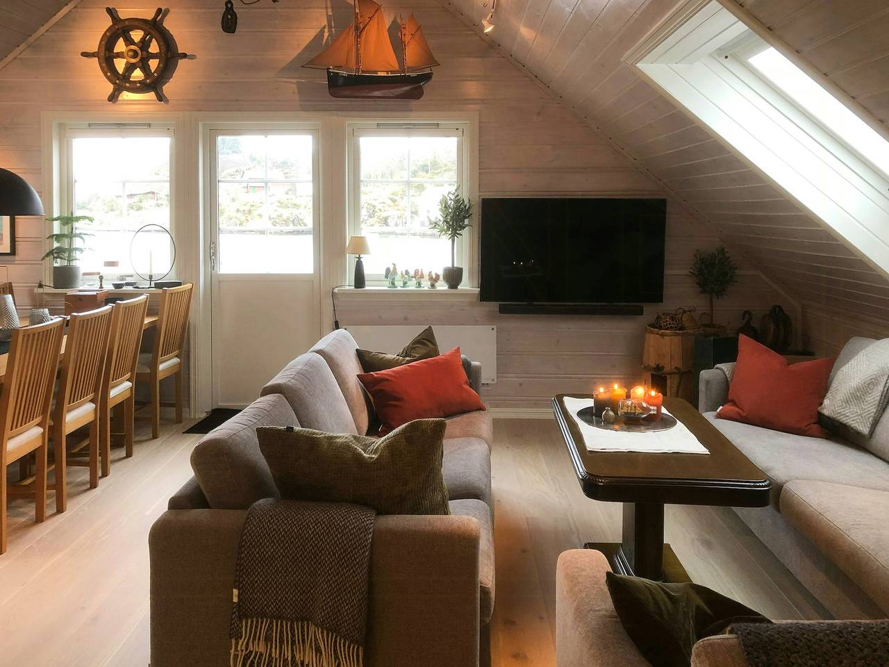 Fischerhütte mit Meerblick in Bømlo