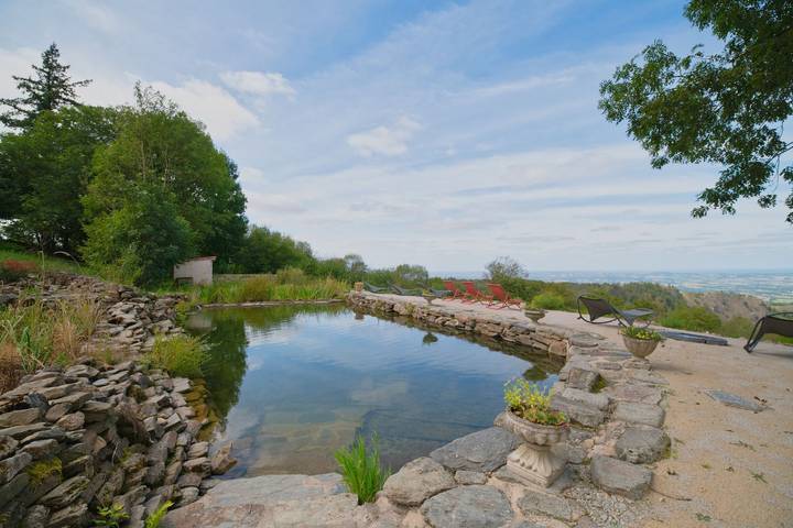Ferienhaus für 6 Personen, mit Garten und Seeblick am Tarn