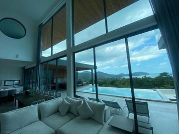 Villa pour 6 personnes, avec piscine ainsi que terrasse et vue en Thailande