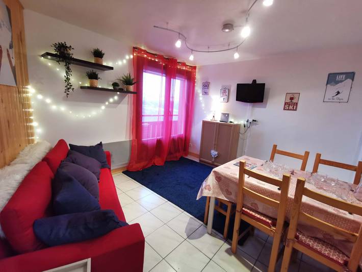 Gîte pour 6 personnes, avec balcon dans Prapoutel