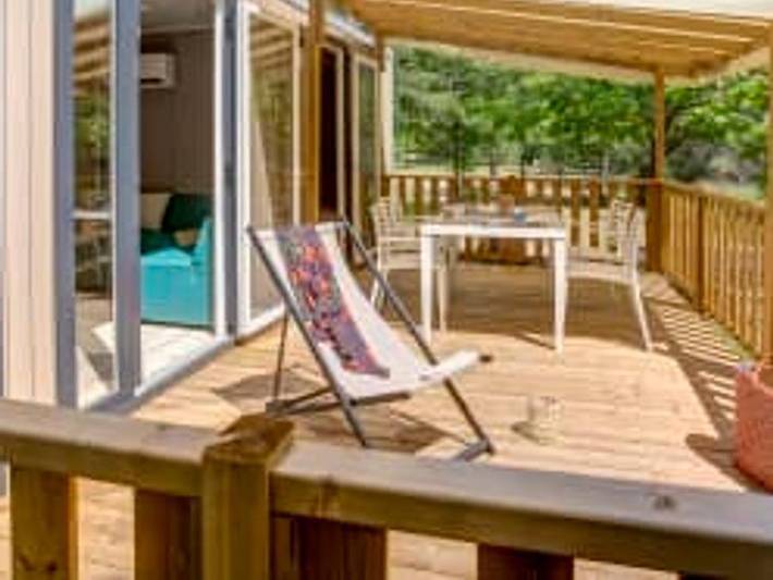 Mobil home pour 4 personnes, avec bassin pour enfant à Saint-Crépin-et-Carlucet - 3