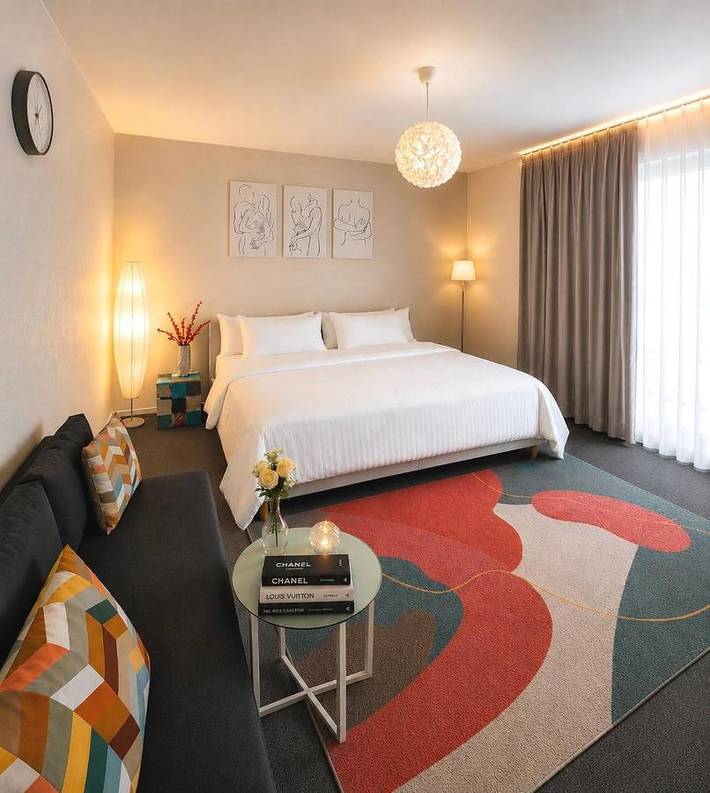 Appartement de vacances pour 3 personnes, avec jardin et vue